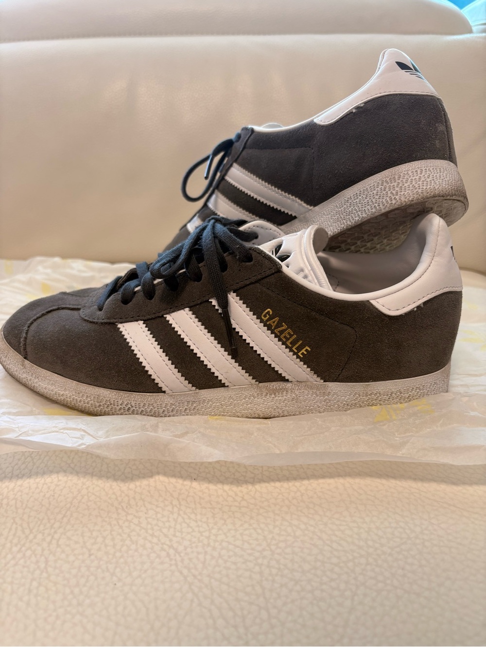 adidas Gazelle WoMen's Suede Sneakers - Black & White